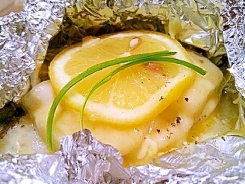 塩鱈で簡単♡ホイル焼き（チーズ&レモン）